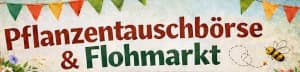 Eindruck von der Pflanzentauschbörse und dem Flohmarkt